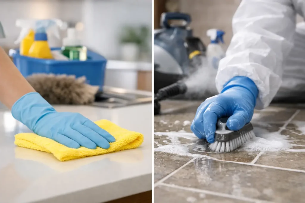 Deep Cleaning vs Regular Cleaning Explained